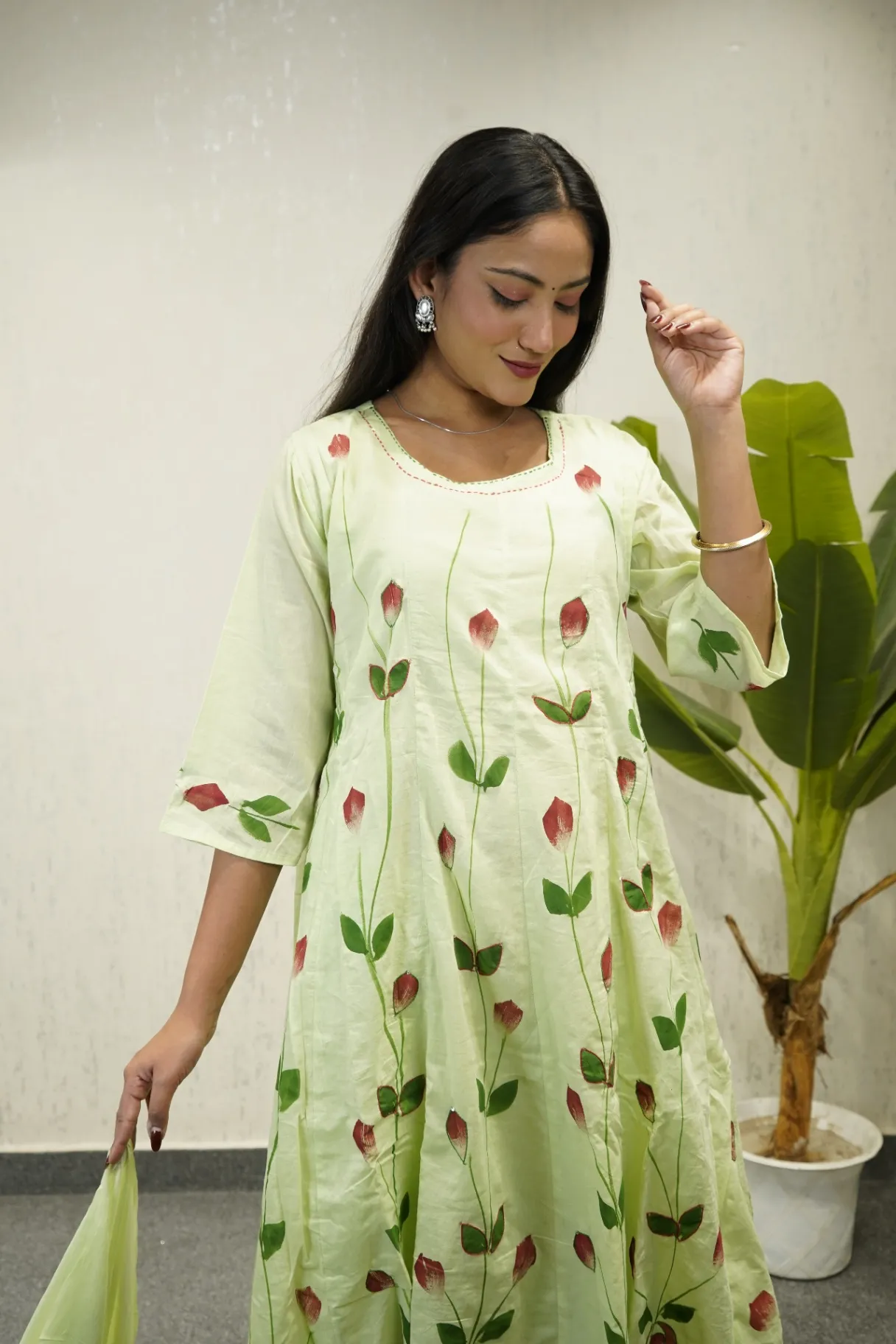 Floral A-Line Kurti